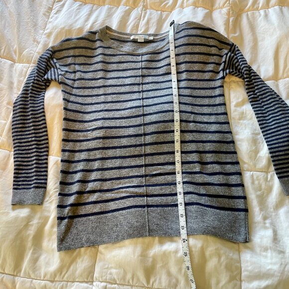 Boden Wool Blend Gray Stripped Sweater, size 2 - Picture 8 of 8